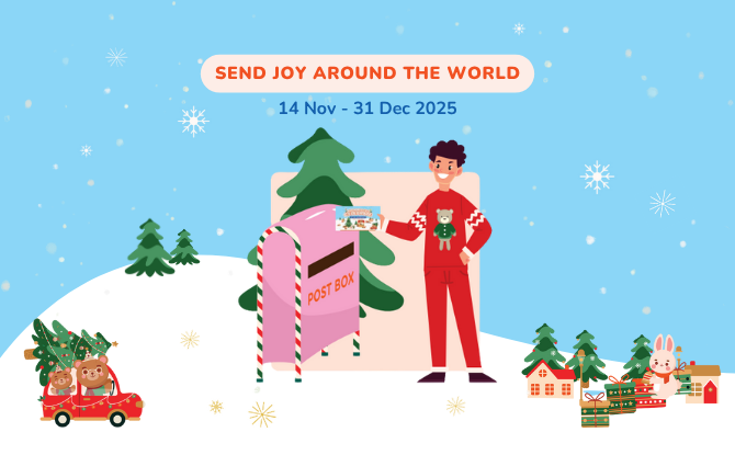 Send Joy Around the World with LINE FRIENDS-themed Postcard