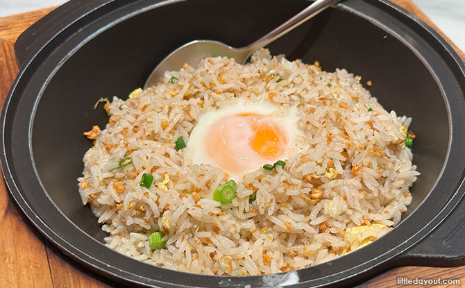 Aromatic Garlic Fried Rice with Onsen Egg
