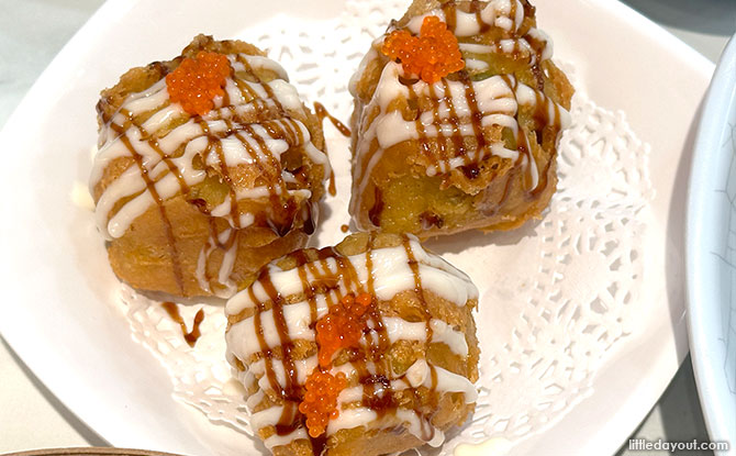 Fried Dim Sum: Deep Fried Chicken Siew Mai with Shrimp
