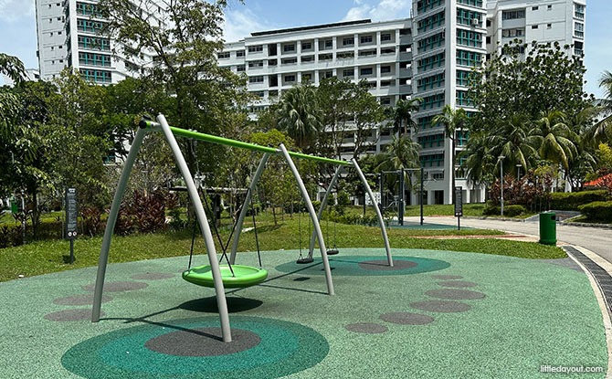 Swings at The Green Oval