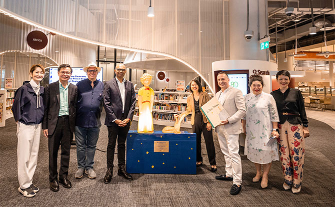 Unveiling of The Little Prince Sculpture at Punggol Regional Library