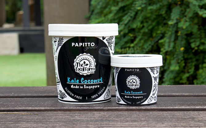 The Local Farm's Gelato with Locally-Grown Vegetables
