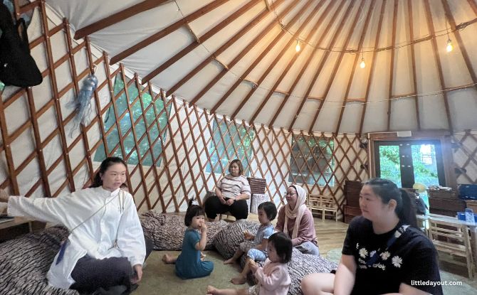 Kids Space & The Pantry At Dempsey: Kid-Friendly, Family Lifestyle Space For Dining & Play 12 Sensory Play, Music & Movement at Breakfast Club at The Yurt