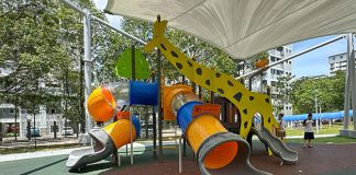 Time Park At Pasir Ris: Sheltered Giraffe Playground