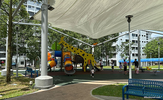 Time Park At Pasir Ris: Sheltered Giraffe Playground 1 Sheltered Giraffe Playground at Time Park