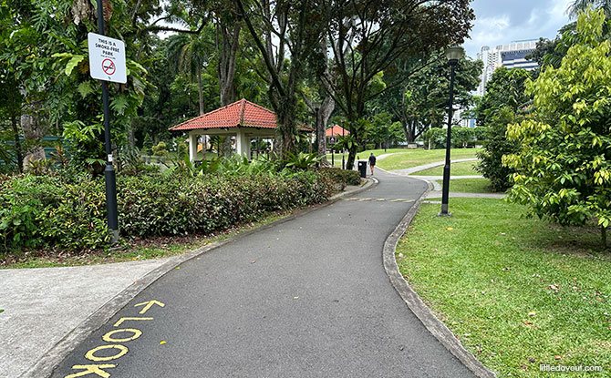 Enjoying Tiong Bahru Park