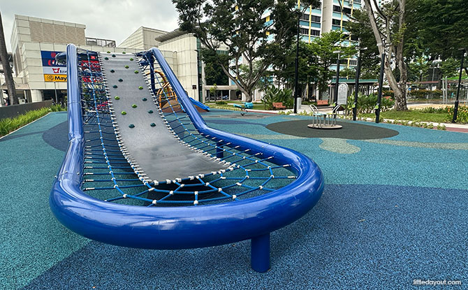 Toa Payoh Central Playground Blue Climbing Frame