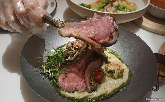 Tomacado Singapore At Orchard Road: Celebrating The Blooming Season With A Festive Menu 5 Pistachio Herb-crusted Lamb Rack