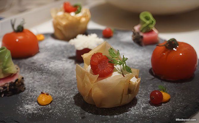 Tomacado Singapore At Orchard Road: Celebrating The Blooming Season With A Festive Menu 4 Winter Trio Appetiser