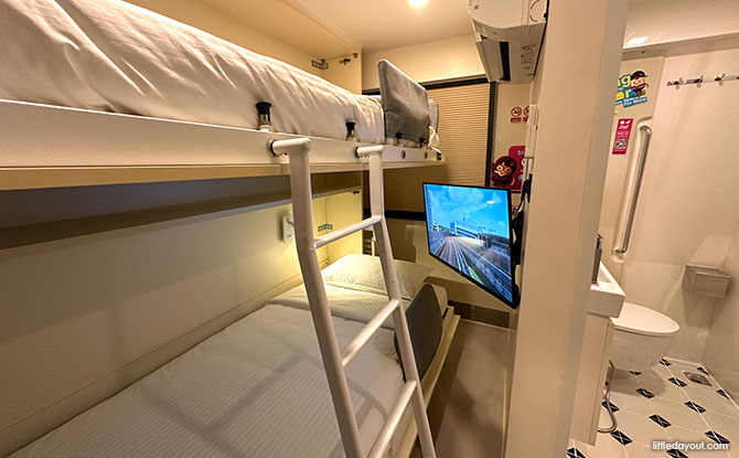 Inside the Train Pod rooms