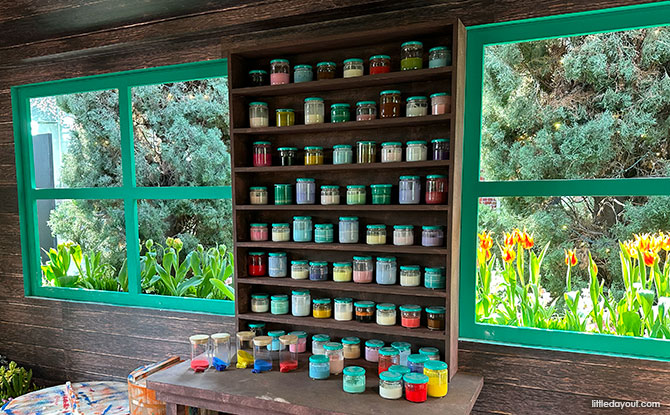 Tulipmania 2026: Gardens By The Bay Blooms With Tulips & Dutch Masters 8 Inside the recreation of the the De Kat Windmill at the Flower Dome