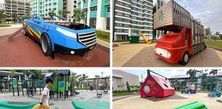 Ubi Grove Playgrounds: Transport-Themed With Cargo Truck, Toolbox, Monster Car & Road Circuit