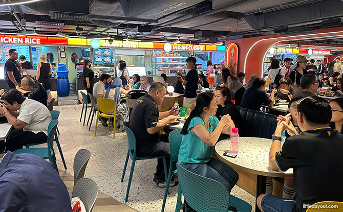 Muslim-friendly stalls