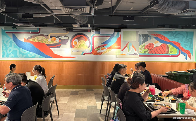 Decor and Ambience at the Kopitiam Food Hall at VivoCity