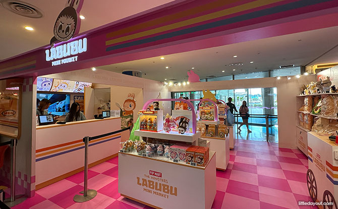 Labubu Installations & Light Up At VivoCity SkyPark: Labubu Mini Market 6 Themed Pop Up on Level 1