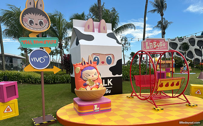 Labubu Installations & Light Up At VivoCity SkyPark: Labubu Mini Market 2 Snack Attack