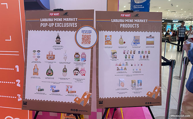 Labubu Installations & Light Up At VivoCity SkyPark: Labubu Mini Market 7 Items at the VivoCity LABUBU store