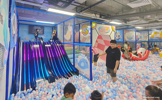 Slides at Wan to Play Punggol Coast Mall