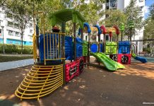 Waterway Banks Playground: Train By The Water In Punggol