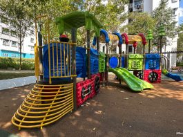 Waterway Banks Playground: Train By The Water In Punggol