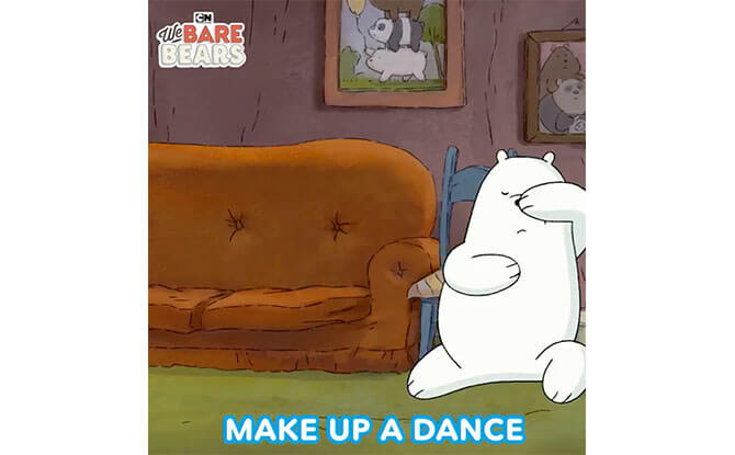 Ice Bear From We Bare Bears Shares Tips On What To Do At Home