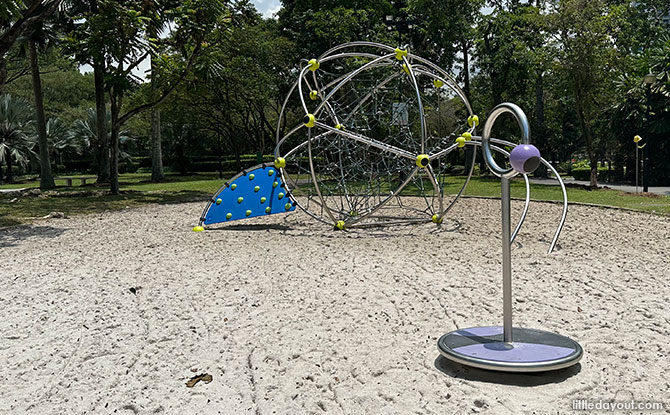Climbing sphere at West Coast Park Playground