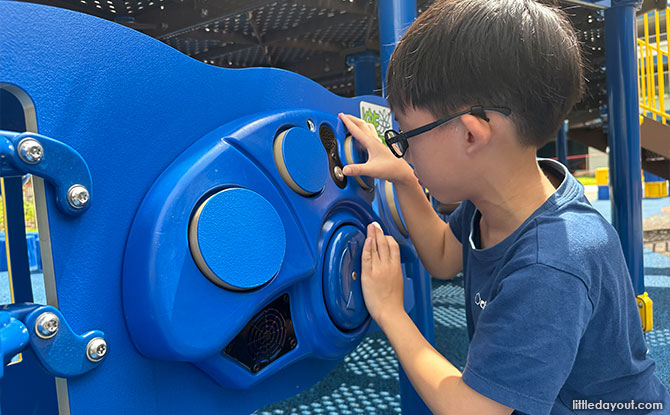 Play panels at the playground