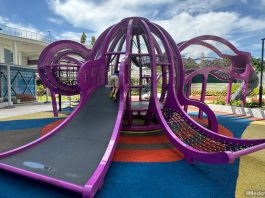 West Coast ParkView Playground: Giant Purple Octopus & The Pirate Ship Tower