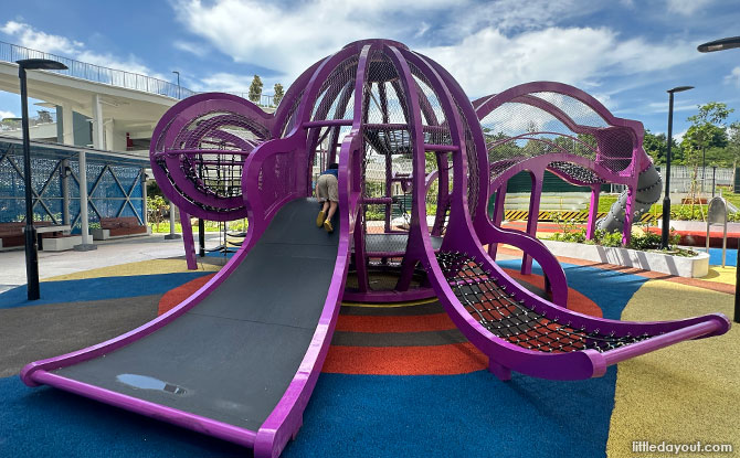 West Coast ParkView Playground: Giant Purple Octopus & The Pirate Ship Tower
