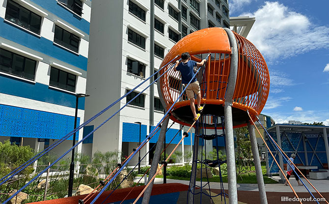 Fly away balloon at the playground