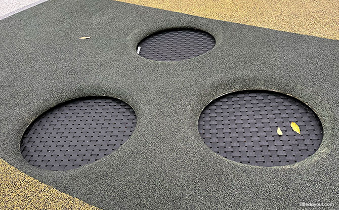 Woodgrove Ascent Playgrounds: 6 Forest-Themed Play Areas 8 Trampolines at Woodlands Ascent playground