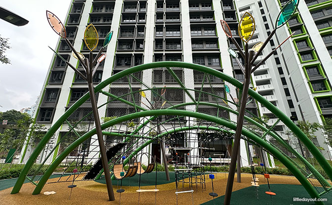 Woodgrove Ascent Playgrounds: 6 Forest-Themed Play Areas 13 Netted Play Arch