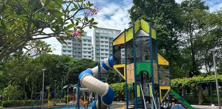 Woodlands Crescent Park: Half-Moon With Viewing Deck & Playground