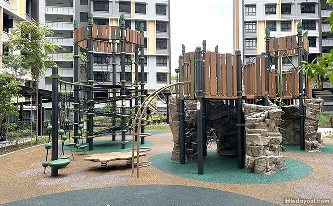 Woodleigh Hillside Playground: Hunt for Nature & Rope Climbing Tower