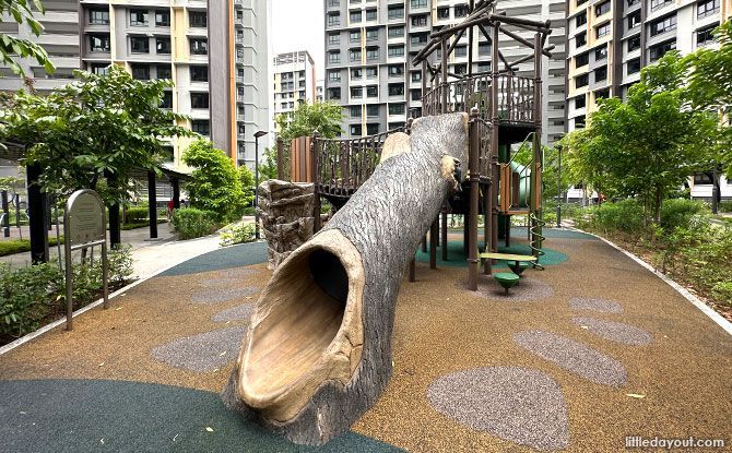 Woodleigh Hillside Playgrounds: Nature Scavenger Hunt & Rope Tower More