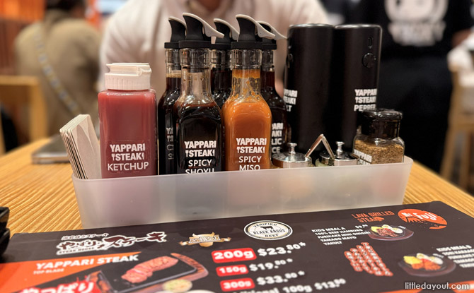 Yappari Steak: New Outlet, Same Wallet-friendly Steaks 5 Don't Forget the Condiments
