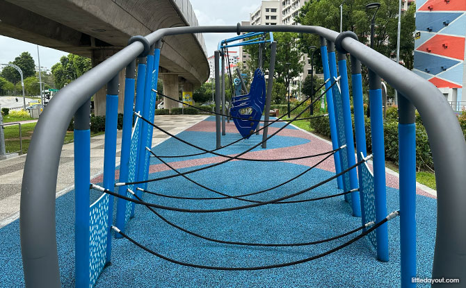 Yew Tee Playgrounds: Fun Playspots For Kids In The Neighbourhood 6 Challenge Course at the Green Spine