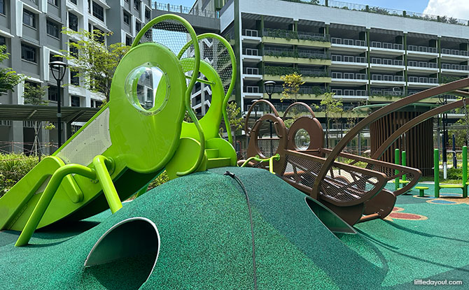 Yishun Boardwalk Playground: The Butterfly & The Bee 6 Grasshopper and Cricket Playground