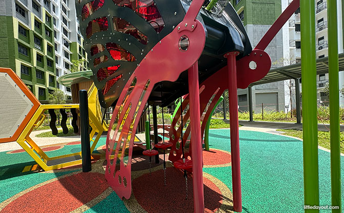 Yishun Boardwalk Playground: The Butterfly & The Bee 2 smaller butterfly