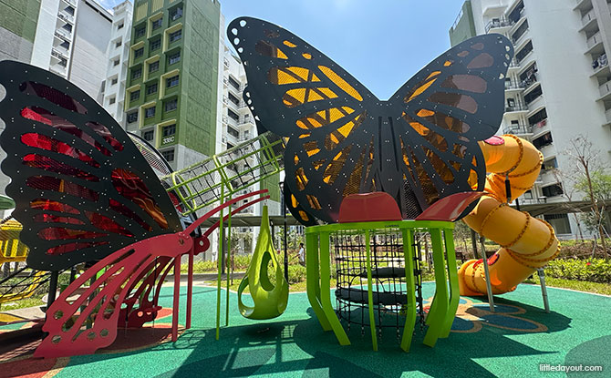 Yishun Boardwalk Playground: The Butterfly & The Bee 1 Yishun Boardwalk Butterfly and Bee Grassland Playground
