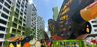 Yishun Boardwalk Playground: The Butterfly & The Bee