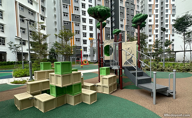 Play Blocks, Swings & See Saw