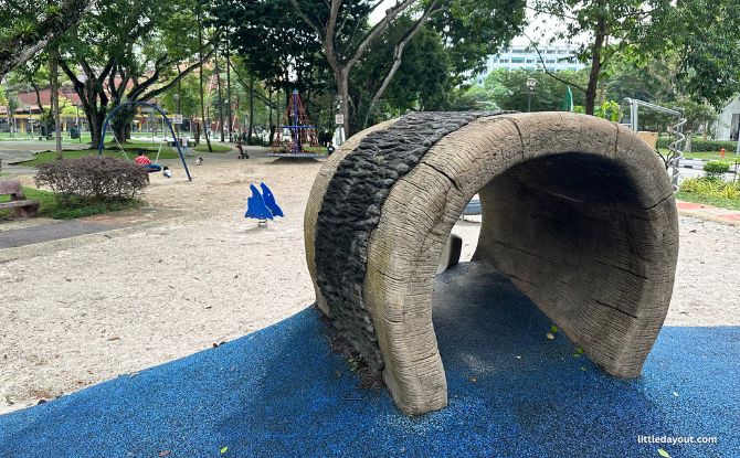 Yishun Park: Plantation Past, Playground & Dipterocarpus Arboretum 11 Yishun Park playground spans two levels